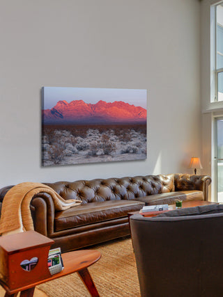 "Red Hills" Painting Print on Canvas