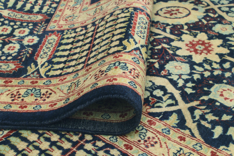 Pak-Persian Cromwell Navy /Beige Rug, 7'10x10'0