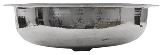 Nantucket Sinks OVS Hand Hammered Stainless Steel Oval Undermount Bath Sink