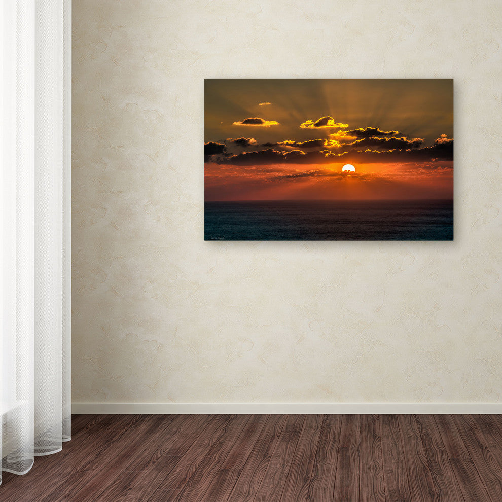 'Mediterranean Sunset' Canvas Art by David Ayash