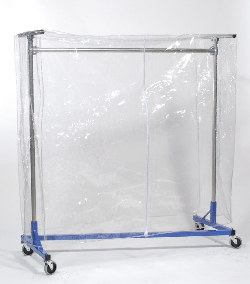 Cover - Clear Vinyl w/ Zipper - 60"H - 64"L - for 5ft Z-Rack Clear, 60"h - 64"l