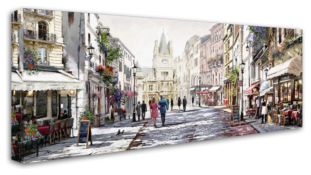 The Macneil Studio 'Sunlit Street' Canvas Art, 47"x20"