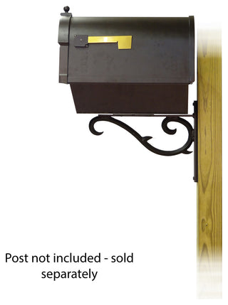 Berkshire Mailbox With Newspaper Tube & Sorrento Front Mailbox Mounting Bracket