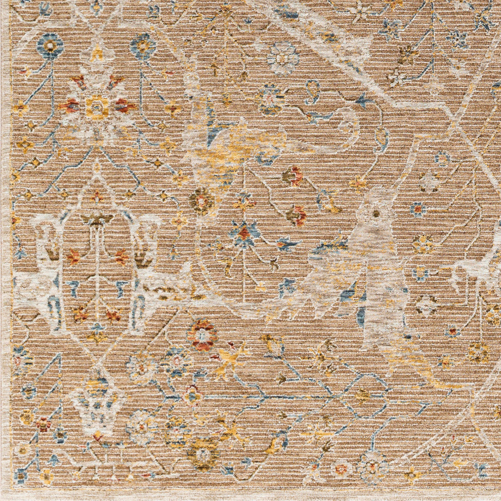 Reina REN-2300 Tan Machine Woven 5' x 7'5" Rug