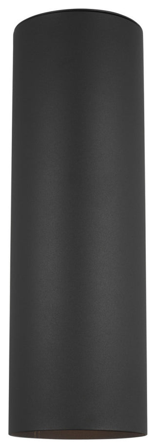 Outdoor Cylinders 2-Light Outdoor Wall Lantern, Black