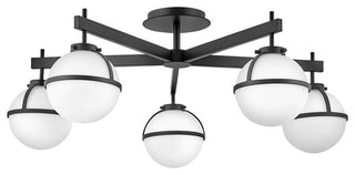 Hollis Extra Large Semi-Flush Mount in Black