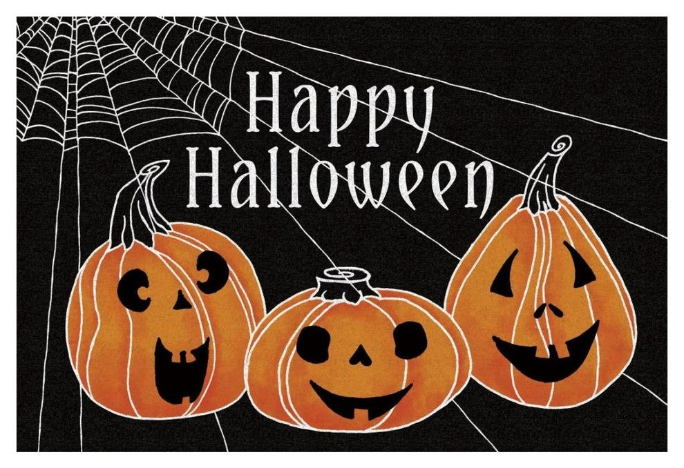 "Spooky Jack O Lanterns Three Pumpkins" Paper Print by Elyse DeNeige, 26"x18"