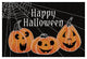 "Spooky Jack O Lanterns Three Pumpkins" Paper Print by Elyse DeNeige, 26"x18"