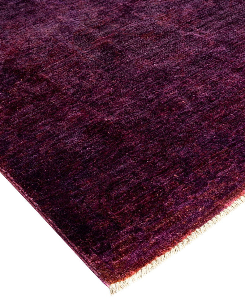 Vibrance, One-of-a-Kind Hand-Knotted Area Rug Purple, 5'1"x7'7"