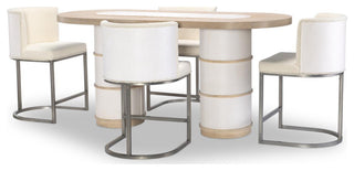 Biscayne Complete Double Pedestal Counter Height Table