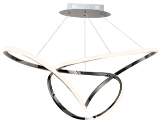 ET2 E20456 Perpetual 46"W LED Abstract Chandelier - Black Chrome