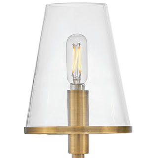 Hinkley Marten 25" Three Light Bath Vanity Fixture, Heritage Brass + Black