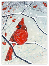 Michelle Campbell 'Red Cardinal x mas Card' Canvas Art, 14" x 19"