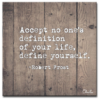 Ready2HangArt Wrapped Canvas Inspirational Wall Art, Define Yourself, 30"x30"
