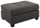 Benzara BM166751 Cocktail Ottoman In Dark Gray