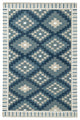 NuStory Mosaic Panja Hand-Made Contemporary Area Rug in Green, 5' x 8'