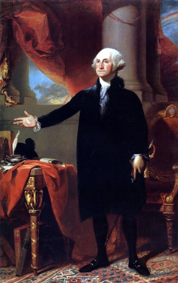 Gilbert Stuart George Washington, The Landsdowne Portrait Gallery Wrap Canvas