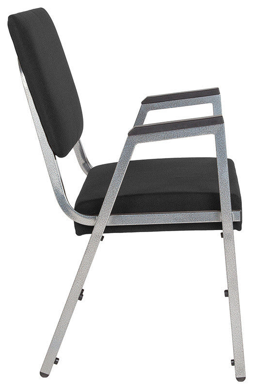 Antimicrobial Bariatric Arm Chair, Black Fabric