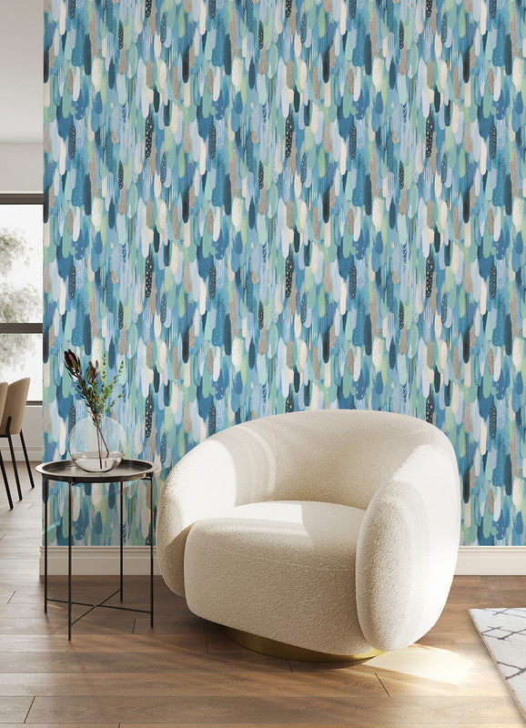 EttaVee Brushstroke Peel & Stick Wallpaper