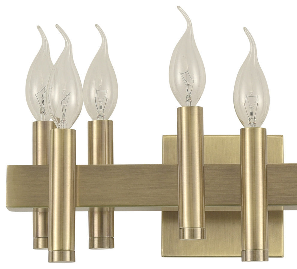 .-     Collette 8-Lt Bath - Brushed Brass