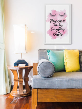 Marmont Hill, "Mascara Makes Pink" by Amanda Greenwood Framed Painting, 30x45