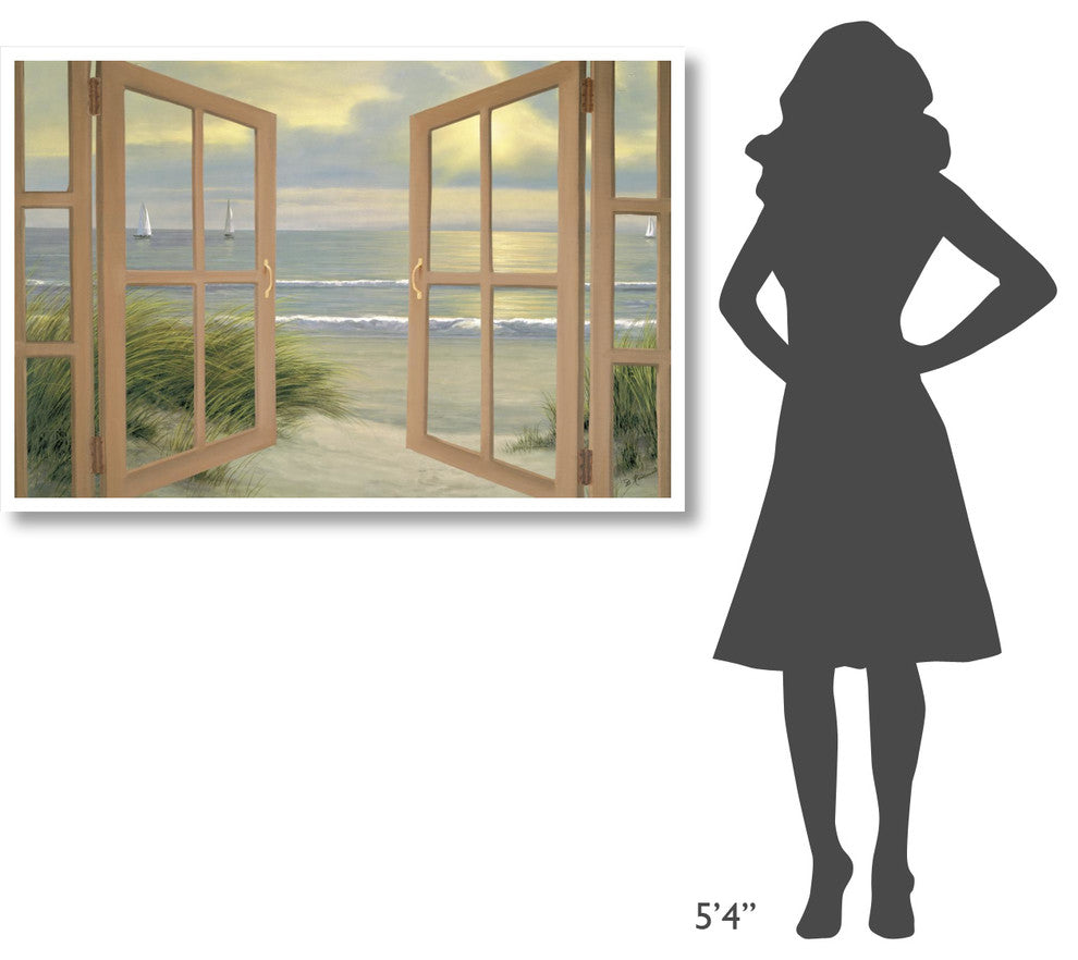 "Gentle Breeze through Door" Digital Paper Print by Diane Romanello, 50"x34"