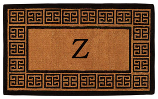 The Grecian Monogram Doormat, Extra-Thick 2'x3', Letter Z