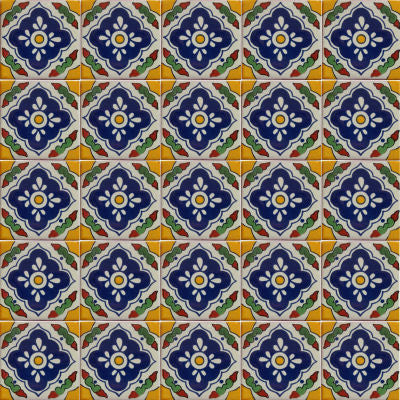 4.2x4.2 9 pcs Guadalajara Talavera Mexican Tile