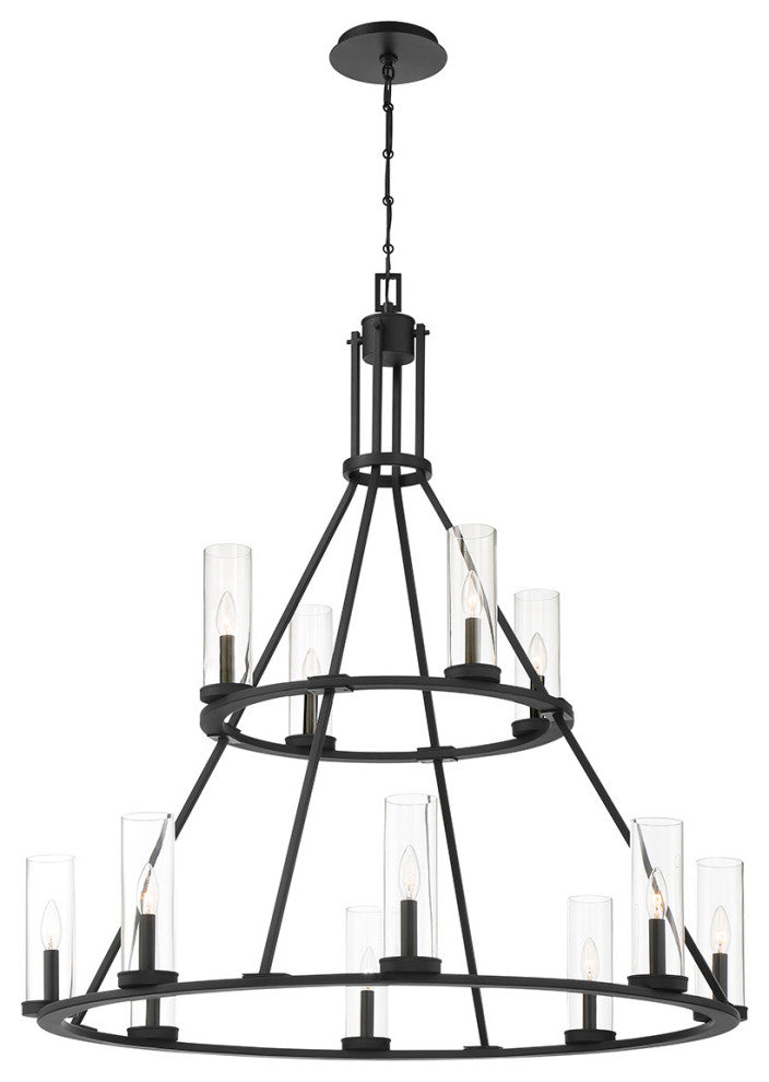 Eurofase 38221-019 12 Light Chandelier, Nerito