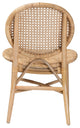Modern Bohemian Natural Brown Rattan Dining Chair
