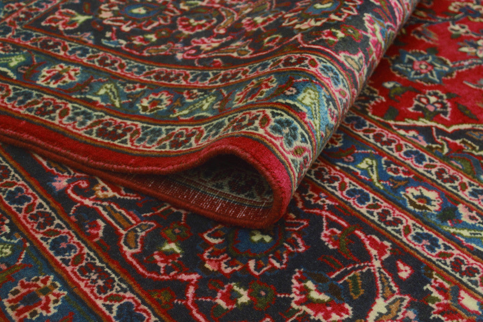 Fine Vintage Distressed Berker Red/Brown Rug, 9'5 x 12'9