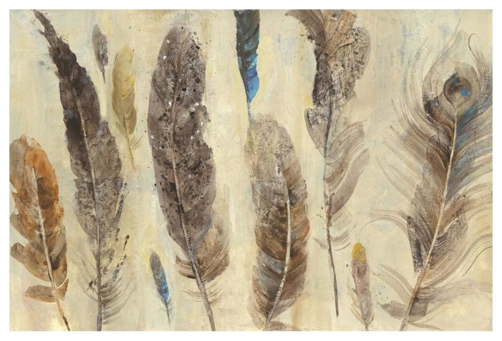 "Feather Study" Digital Paper Print by Albena Hristova, 38"x26"