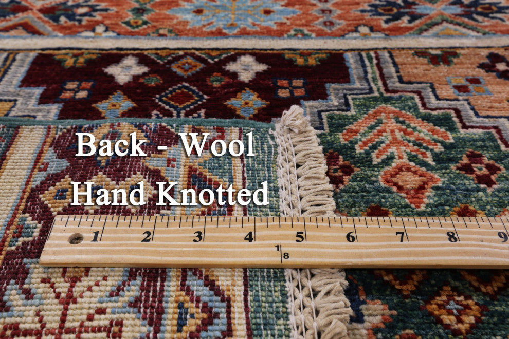Tribal Khorjin Hand Knotted Rug 6' 10" X 9' 8" Q7765