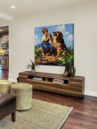 "Best Friends" Painting Print on Canvas by Curtis