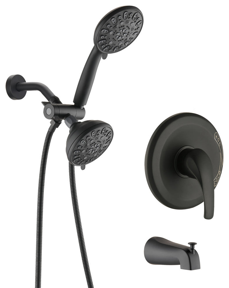 5 inch Wall-Mounted Round Completed Shower System with Handheld Shower and head