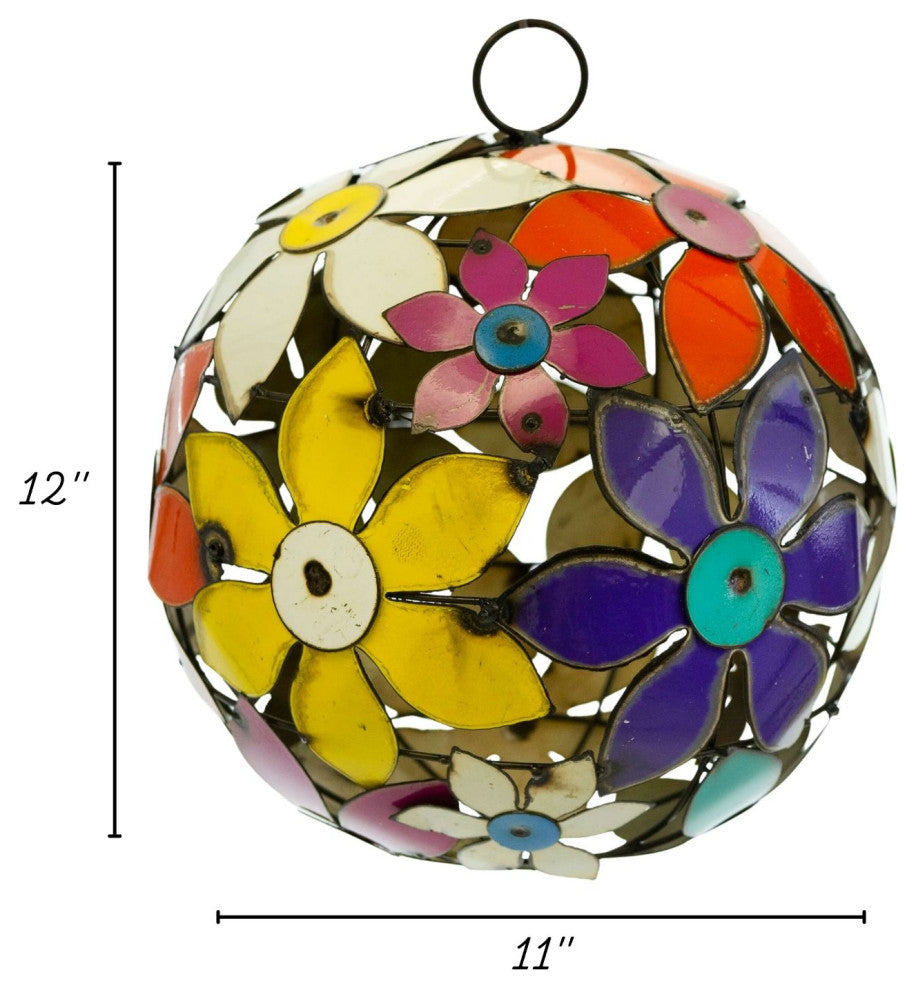 Lucia Flower Detail Metal Ball