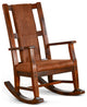 Sunny Designs Santa Fe Farmhouse Mahogany Wood Rocking Chair in Dark Chocolate