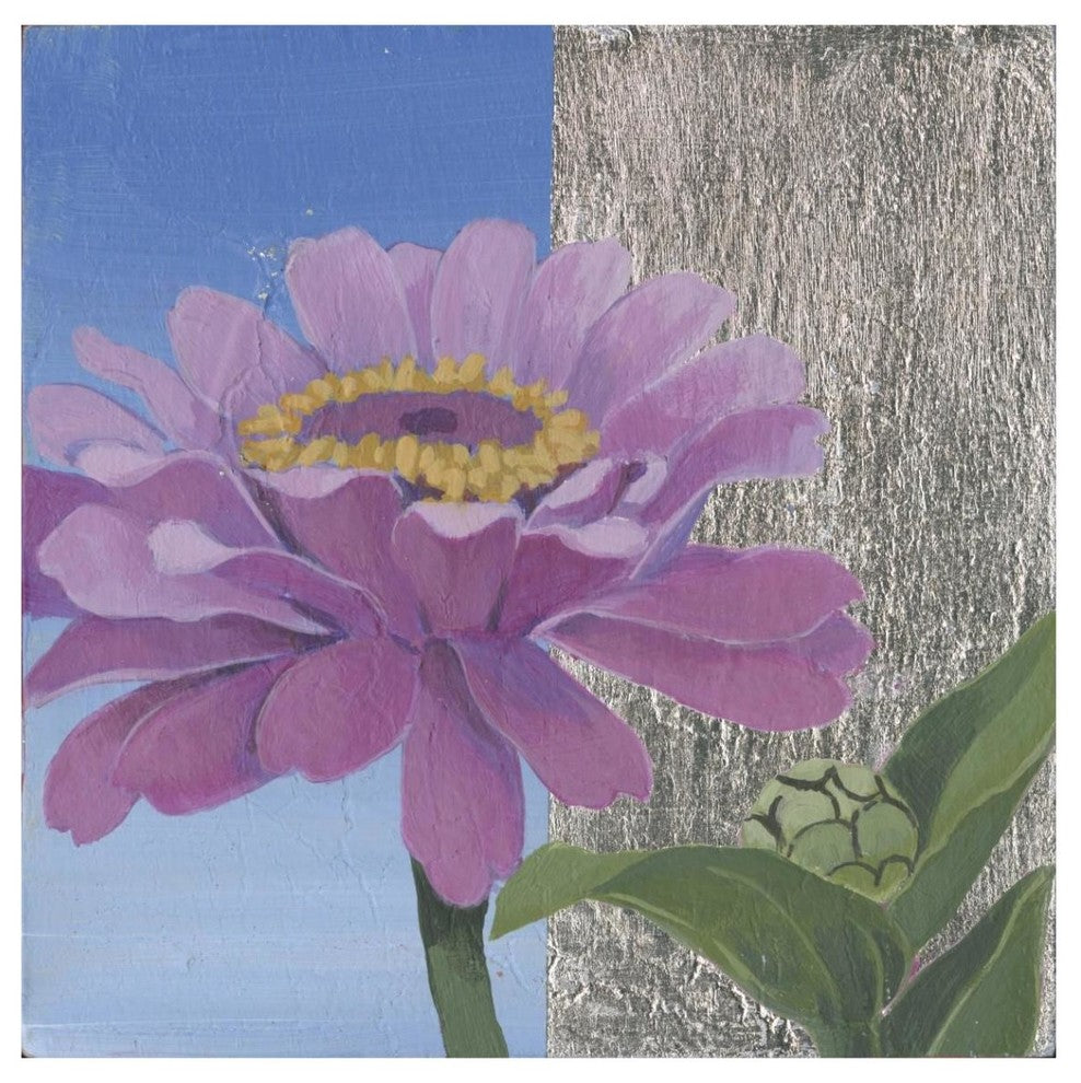 "Zinnia Pink" Digital Paper Print by Kathrine Lovell, 42"x42"