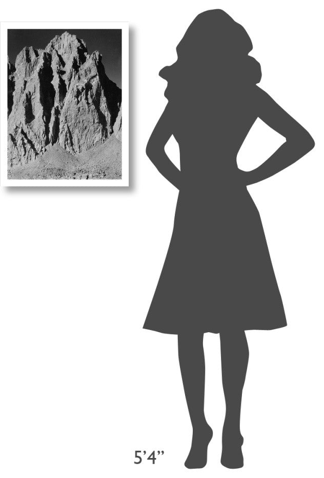 "Mt. Winchell, Kings River Canyon, 1936" Paper Art, 19"x24"