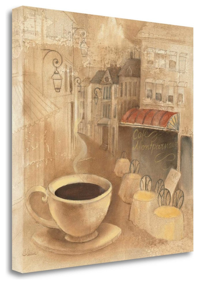 "Cafe De Paris I" By Albena Hristova, Giclee Print on Gallery Wrap Canvas