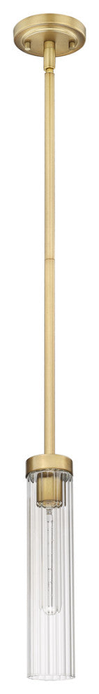 Z-LITE 1-Light Pendant, Rubbed Brass