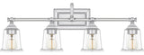 Quoizel NLC8604C Four Light Bath, Polished Chrome Finish