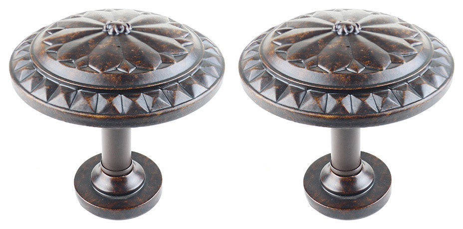 Large Colette Medallion Holdback, Mahogany