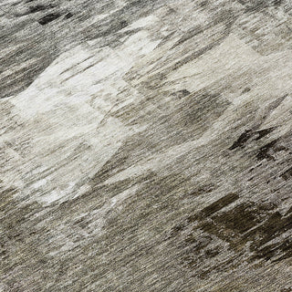 Machine Washable Indoor/Outdoor Chantille ACN597 Taupe 2'3" x 7'6" Runner Rug