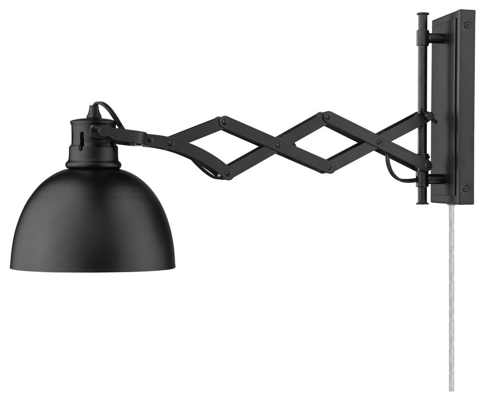 Golden Lighting 3824-A1W Hawthorn 10" Tall Hardwired or Plug-In - Aged Brass /