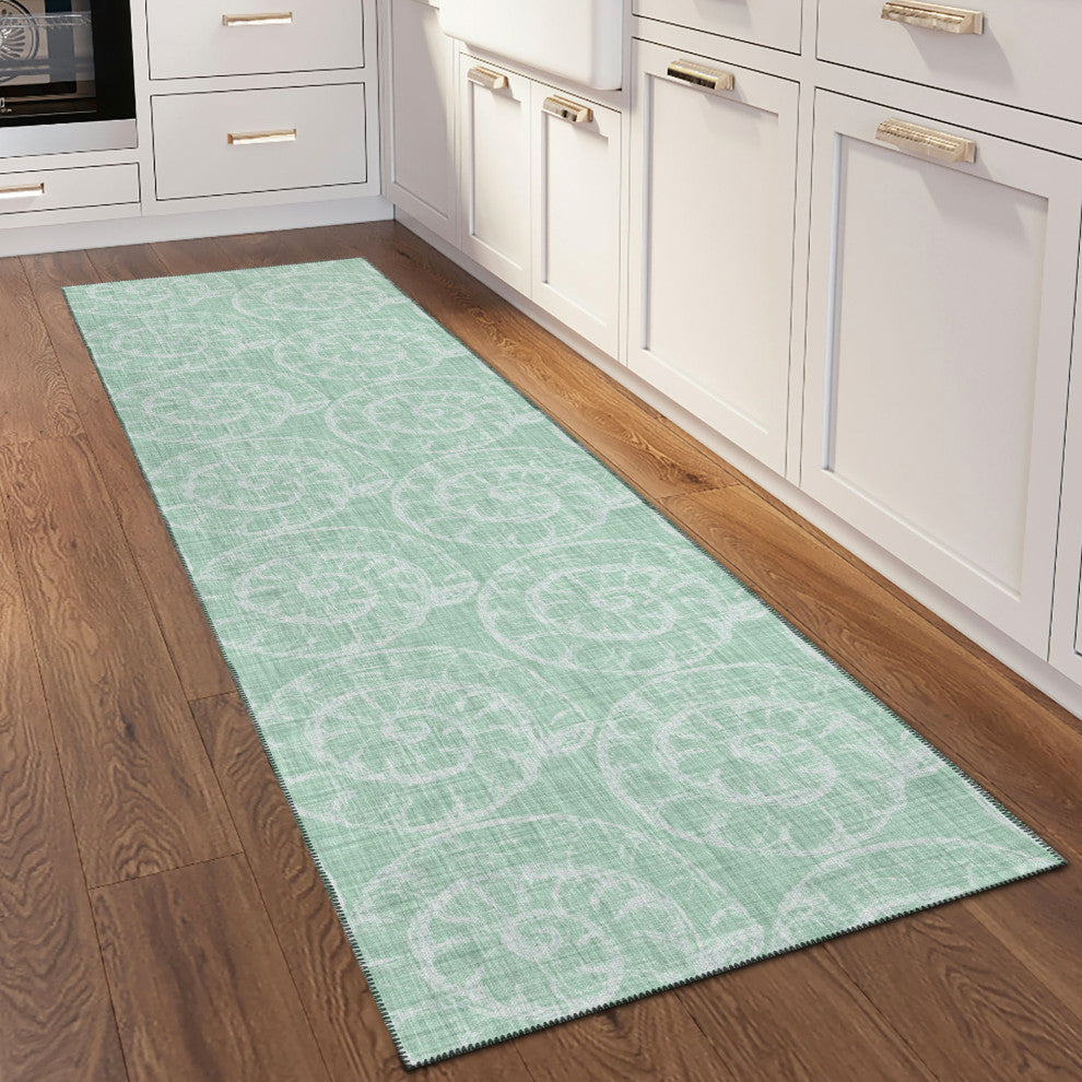 Addison Rugs Surfside ASR41 Green 2'3"x7'6" Rug