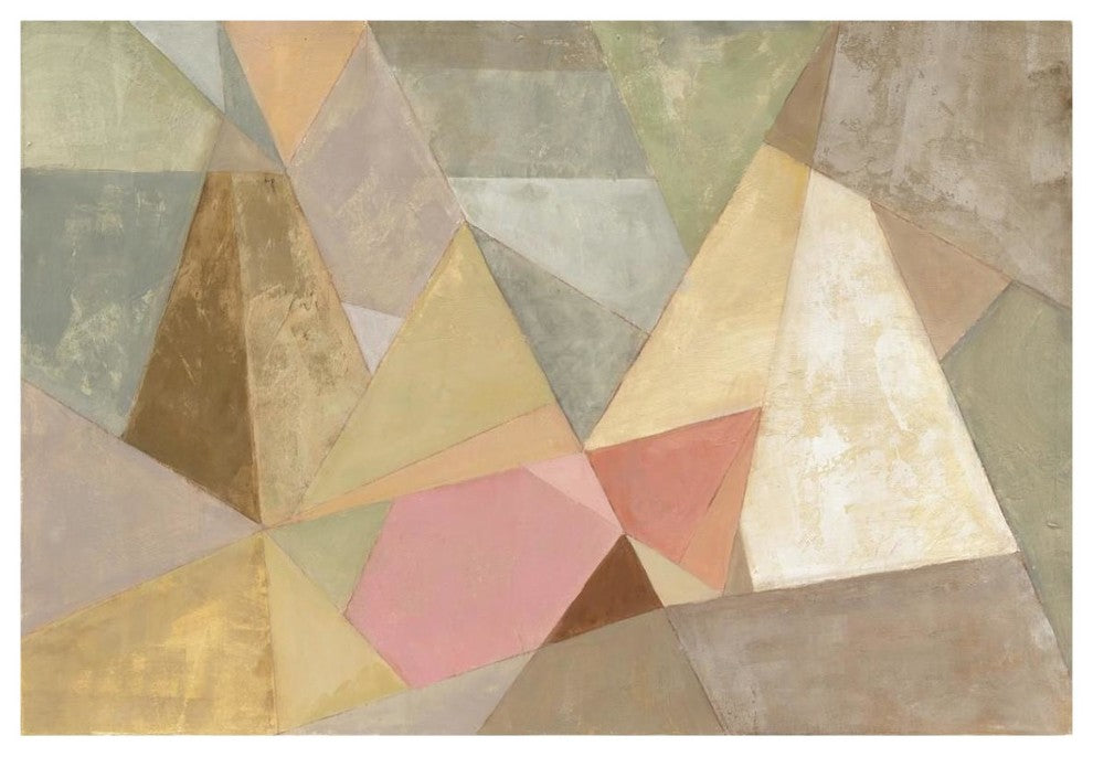 "Geometric Abstract" Digital Paper Print by Silvia Vassileva, 38"x26"