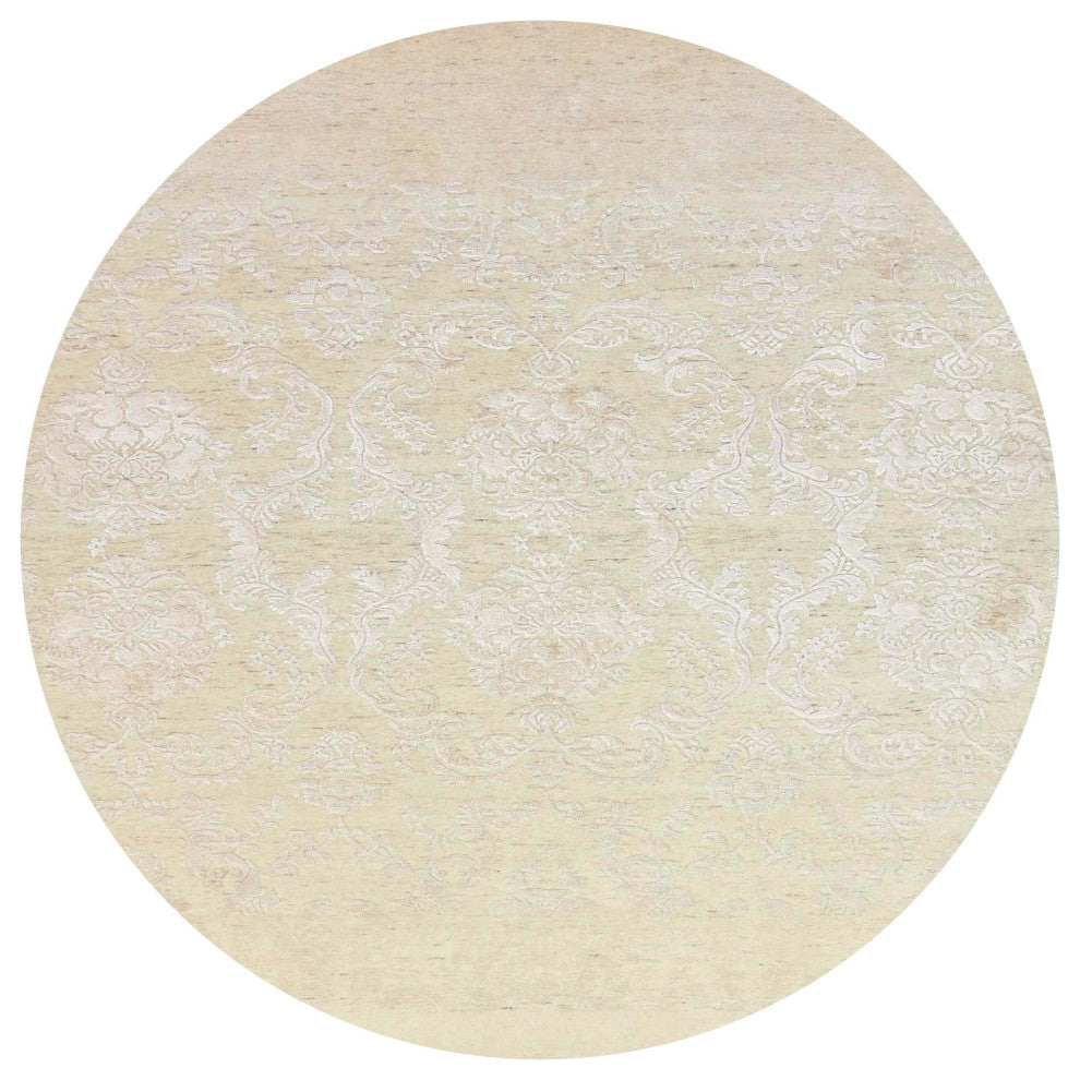 Ahgly Company Indoor Round Mid-Century Modern Area Rugs, 3' Round