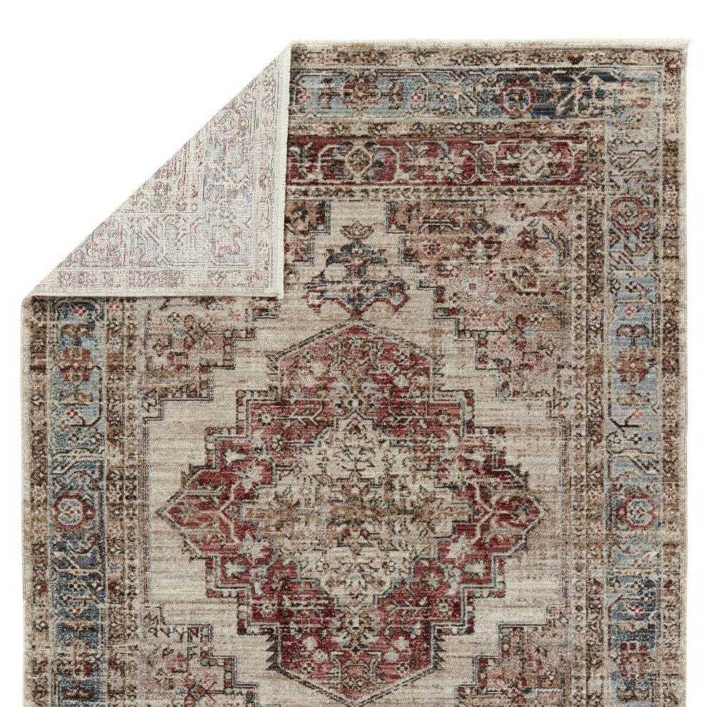Vibe by Jaipur Living Emory Medallion Red/ Blue Area Rug 8'X10'