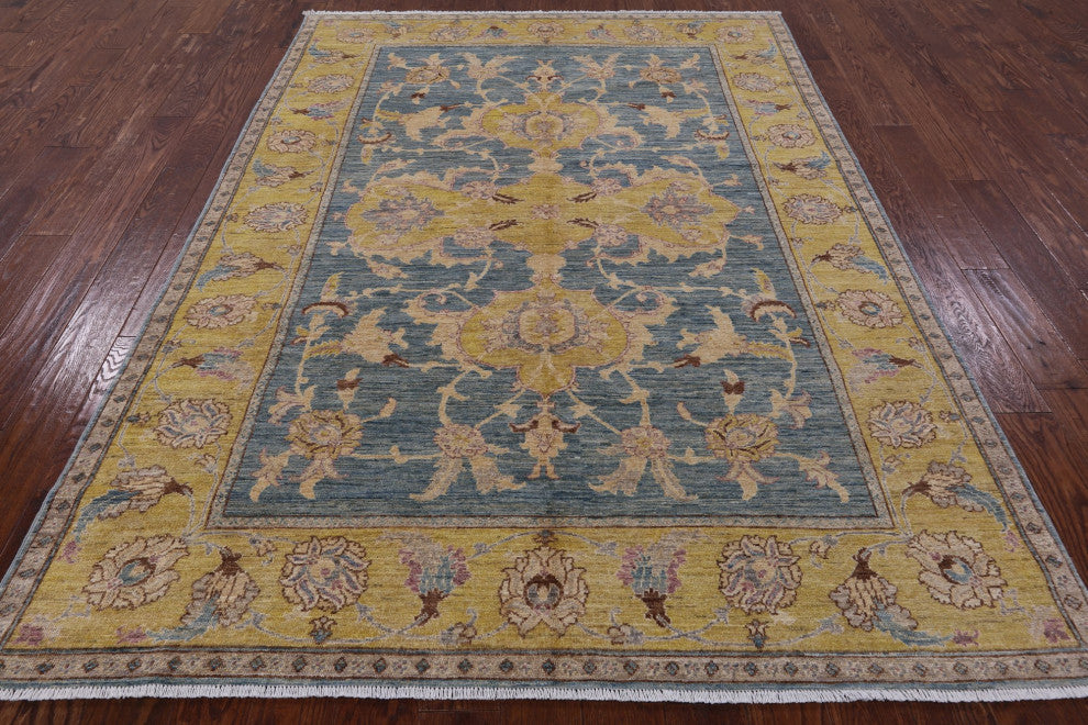 6' 3" X 8' 10" Peshawar Handmade Rug Q4391